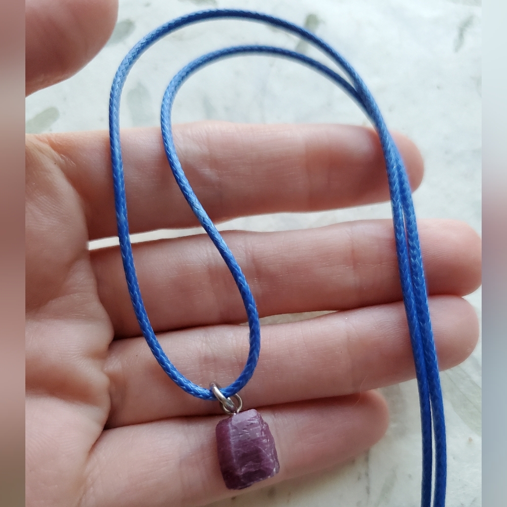 Ruby Gemstone Pendant Necklace - image 4